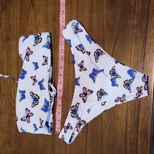 Butterfly bandeau bikini